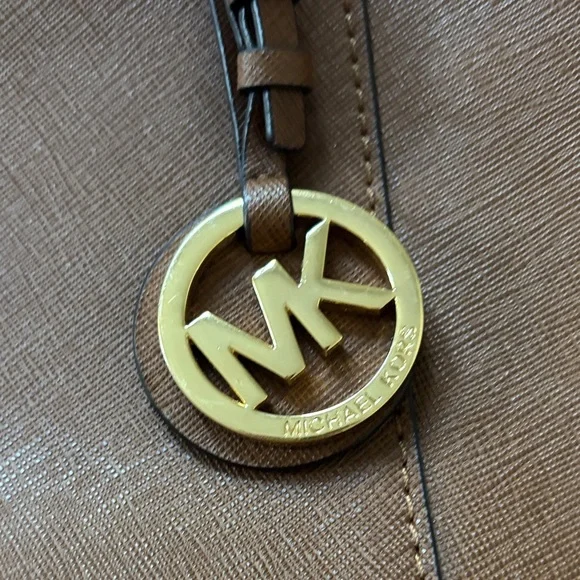 Michael Kors Tan Leather Tote Bag - Picture 3 of 9